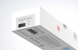 white packaging for the tap wireless keyboard