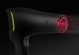 black volo go hairdryer infrared heating element